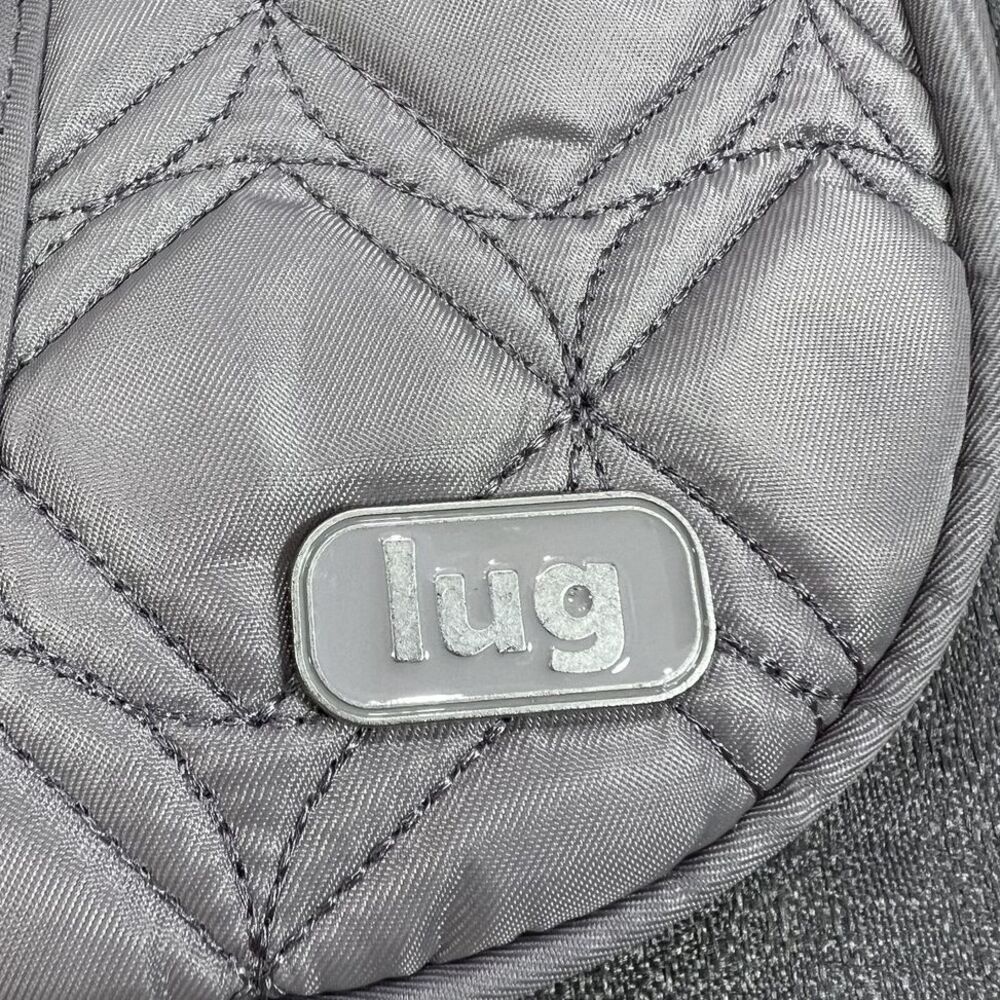 Lug Signature Mini Swing Crossbody Bag Grey Magnetic Flap NWT - Picture 2 of 12